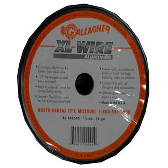 Gallagher Electric Fence Wire 1/2 mi. Silver