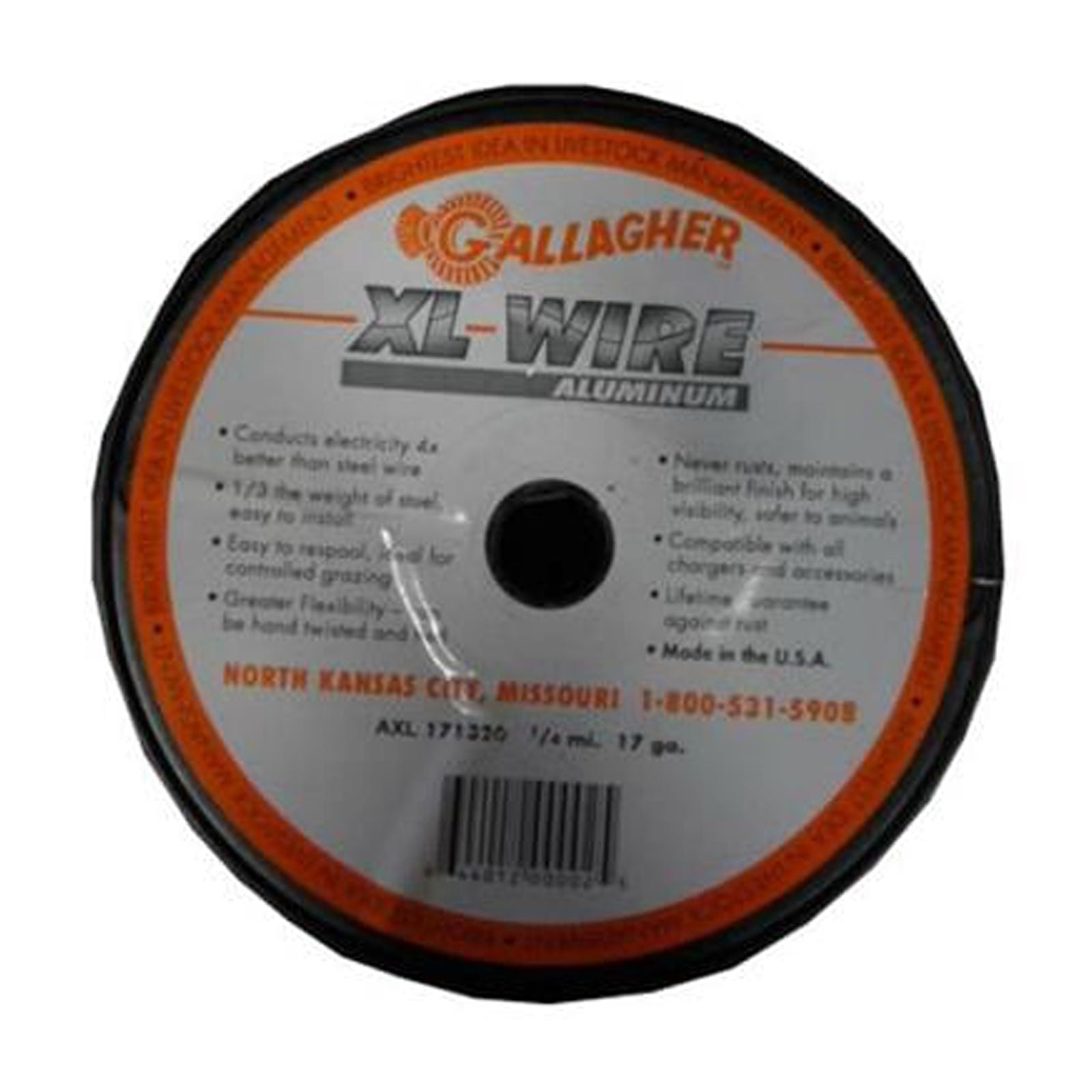 Gallagher Direct Current Electric Fence Wire 1320 ft. Silver Gallagher Direct Current Electric Fence Wire 1320 ft. Silver