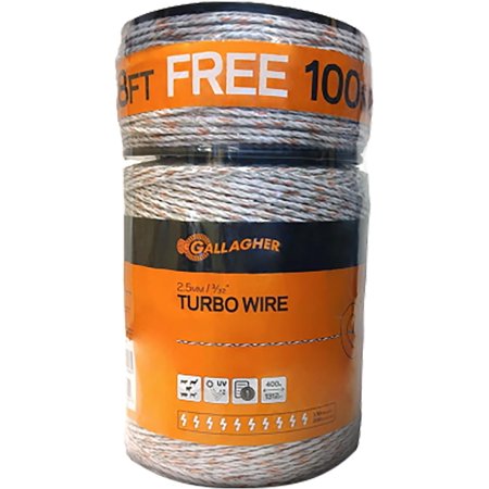 Gallagher 3/32 Inch Electric Fence Turbo Wire, 1,640 Feet