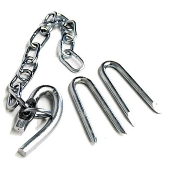 Gallagher F0202U Electric Fence Gate Latch, 14-In. Chain & 2 Staples - Quantity 1