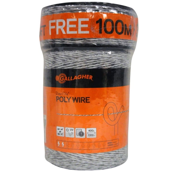 Gallagher Fence Poly Wire White