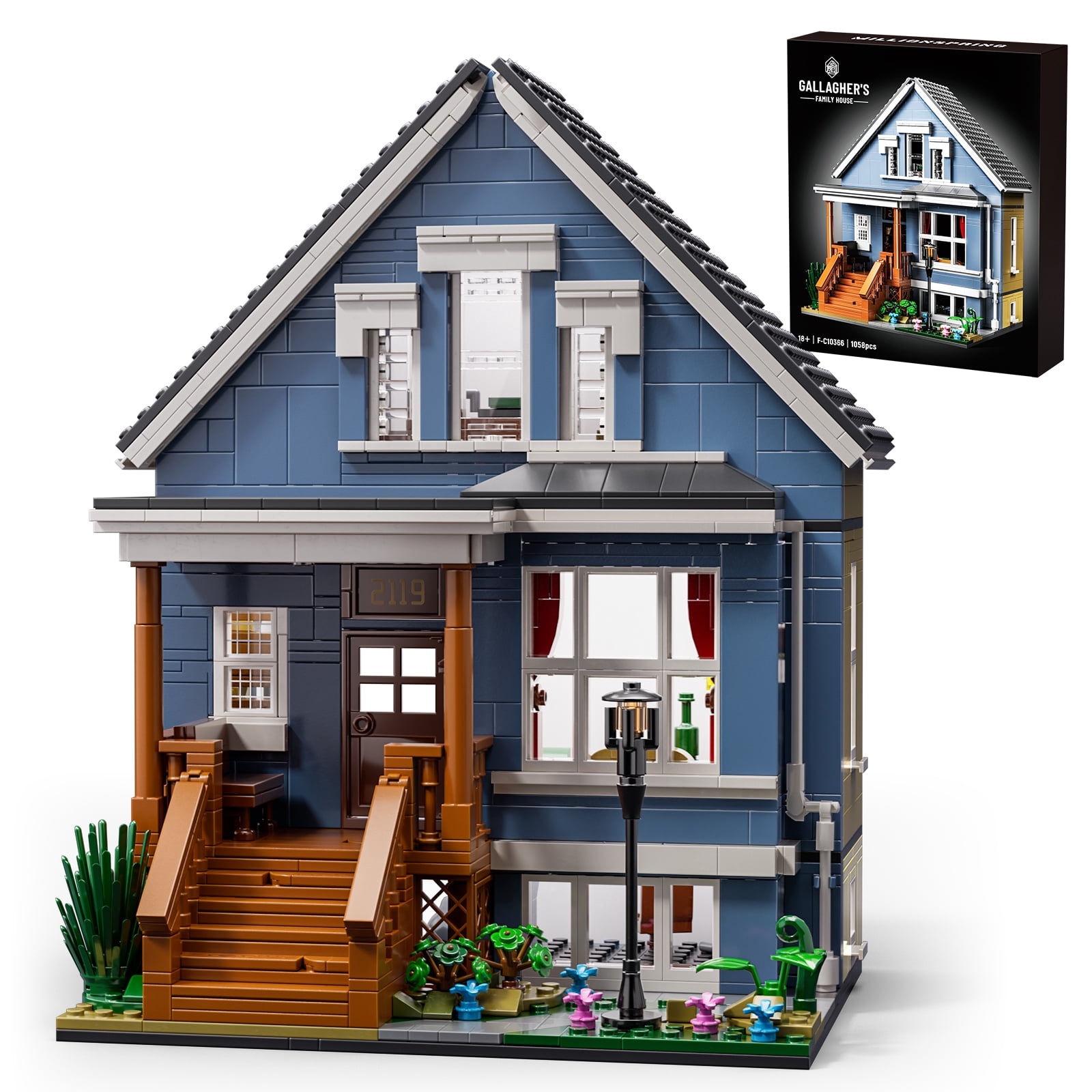 Gallagher House Building Block Set Shame House Model Decor Gift for Friends