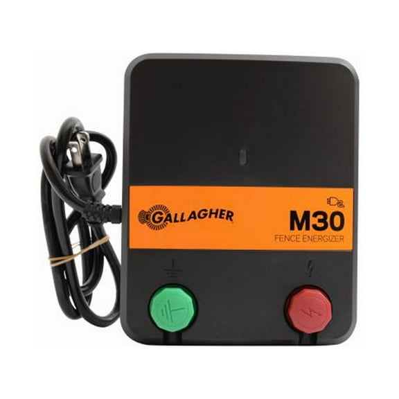 Gallagher M30 110 volt Electric Fence Energizer 5 mi. Black/Orange