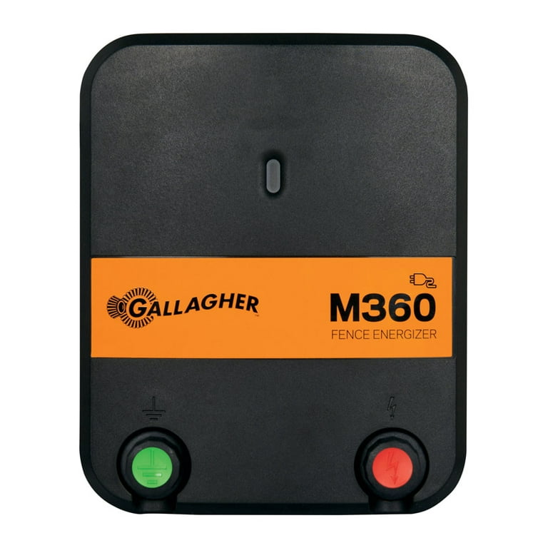 Gallagher M360 110 volt Electric Fence Energizer 55 mi. Black/Orange 