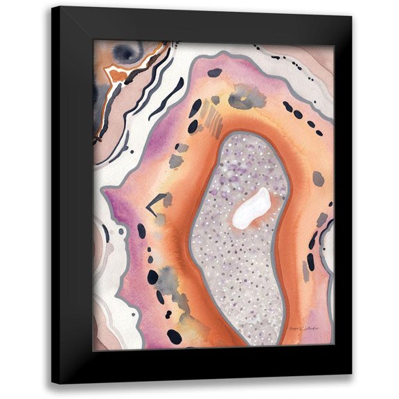 Gallagher, Megan 12x14 Black Modern Framed Museum Art Print Titled - Bright Agate I