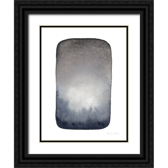 Gallagher, Megan 12x14 Black Ornate Wood Framed with Double Matting Museum Art Print Titled - Moody Day I