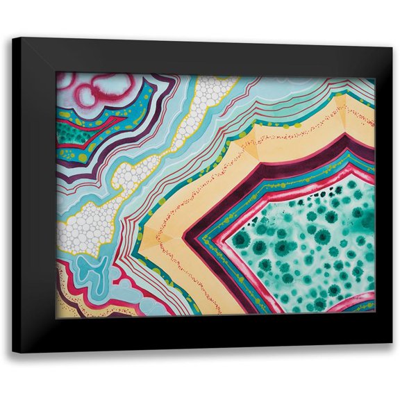 Gallagher, Megan 14x12 Black Modern Framed Museum Art Print Titled - Agate V
