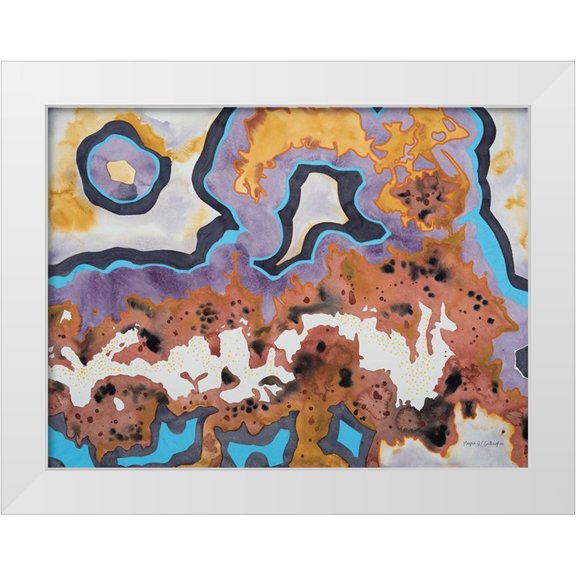 Gallagher, Megan 14x12 White Modern Wood Framed Museum Art Print Titled - Agate IV