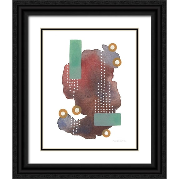 Gallagher, Megan 15x18 Black Ornate Wood Framed with Double Matting Museum Art Print Titled - Abstract Day VI