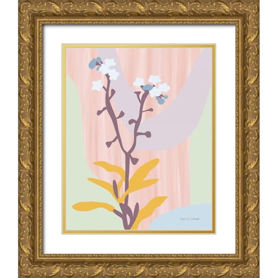 Gallagher, Megan 15x18 Gold Ornate Wood Framed with Double Matting Museum Art Print Titled - Dont Forget Me Pastel