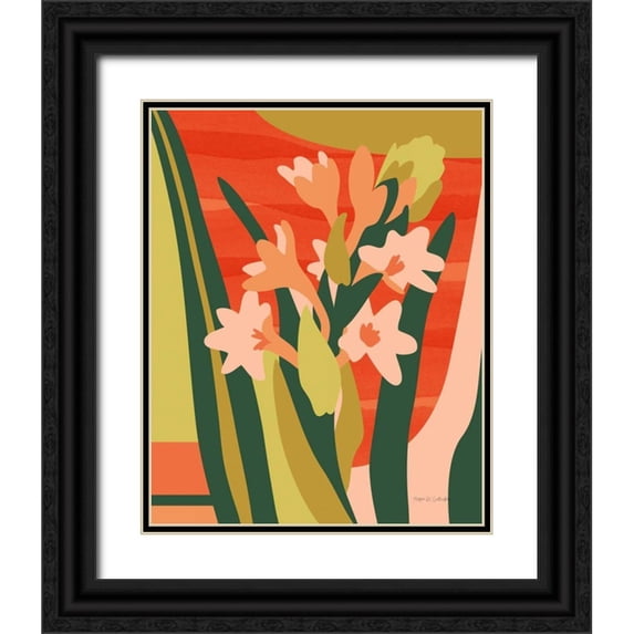 Gallagher, Megan 20x24 Black Ornate Wood Framed with Double Matting Museum Art Print Titled - Intermingle