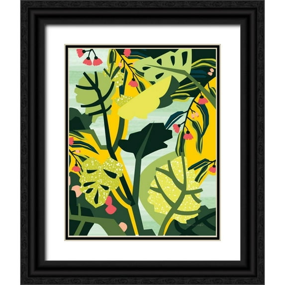 Gallagher, Megan 26x32 Black Ornate Wood Framed with Double Matting Museum Art Print Titled - Eucalyptus Mint II