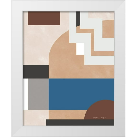 Gallagher, Megan 26x32 White Modern Wood Framed Museum Art Print Titled - Soft Modern I Gray