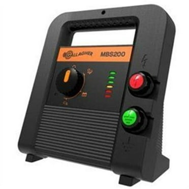 Gallagher North America MBS200 90 Acre Battery Solar Powered Fence Charger