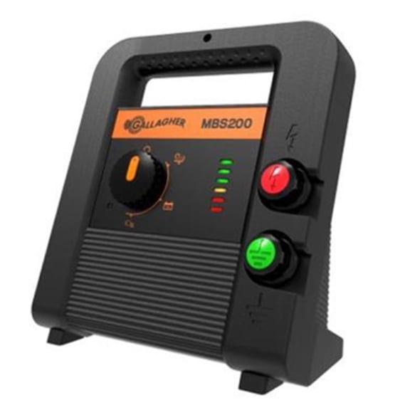 Gallagher North America MBS200 90 Acre Battery Solar Powered Fence Charger
