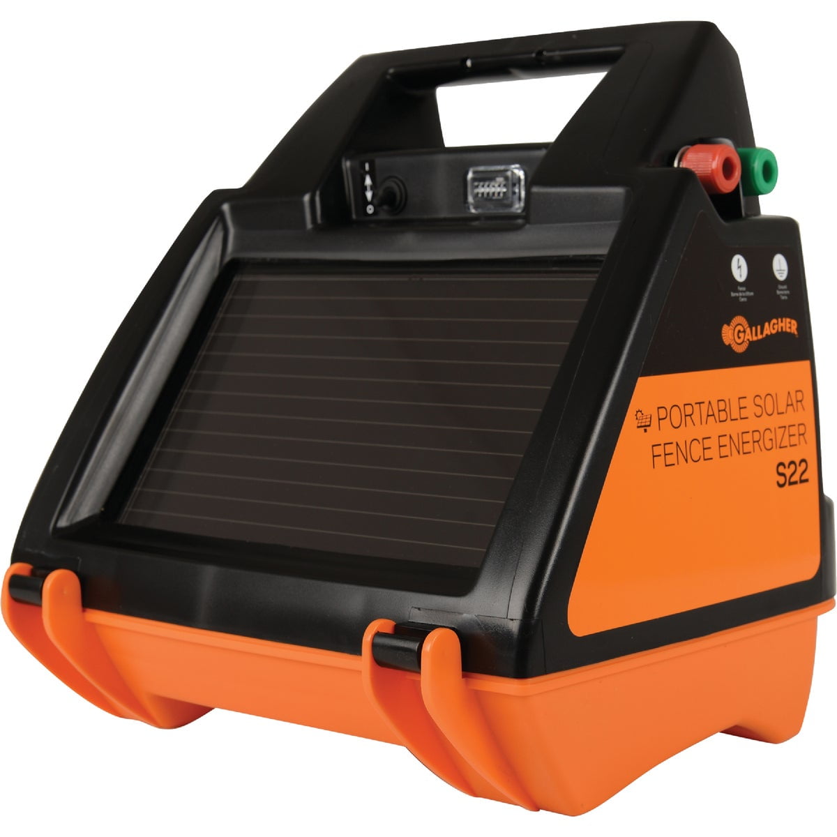 Gallagher S20 6 V Solar-Powered Fence Energizer 334540800 sq ft Black/Orange Gallagher S20 6 V Solar-Powered Fence Energizer 334540800 sq ft Black/Orange