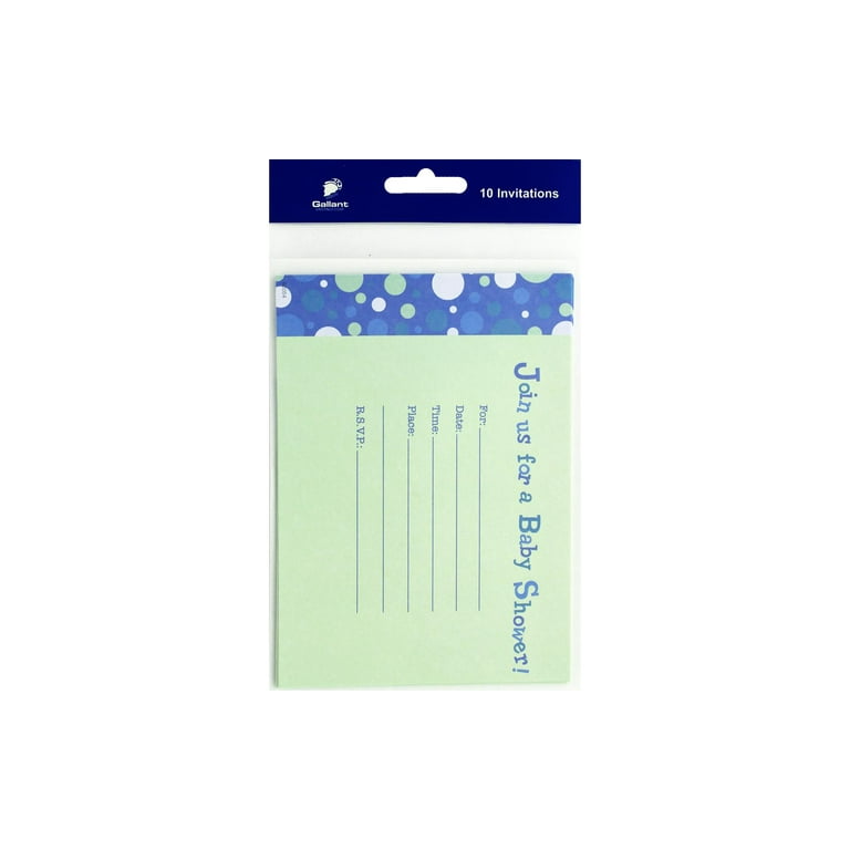 Gallant Greetings Baby Shower Invitation 10ct 4 - Walmart.com