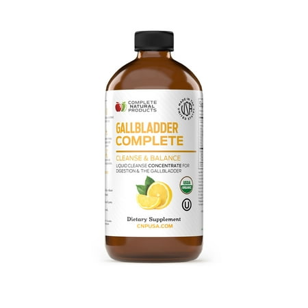 Gallbladder Complete - Natural Organic Liquid Gallstones Cleanse, Support, & Sludge Formula Supplement