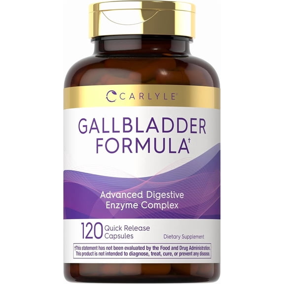 Gallbladder Formula | 120 Quick Release Capsules | Non-GMO & Gluten Free Supplement | by Carlyle