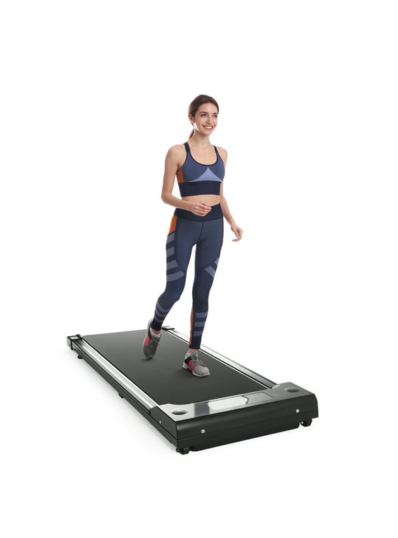 Gallelife 2 in 1 Under Desk Treadmill, Powerful and Quiet Walking Pad with Remote Control. Portable, Slim, Compact and Installation-Free Walking Jogging Running Treadmill for Home Office Gray