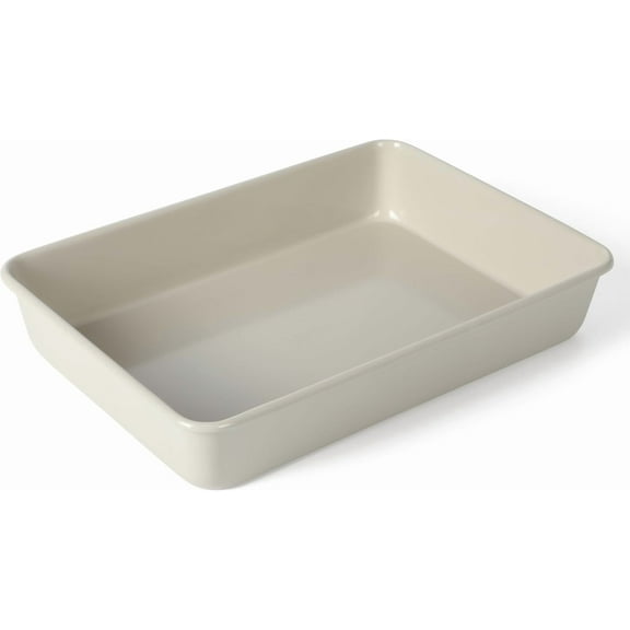 Gallen 13 x 9 Inch Rectangular Nonstick Carbon Steel Cake and Baking Pan Cool Grey, Durable Bakeware for Even Cooking Easy Release