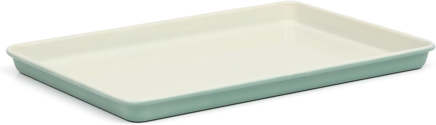 Gallen 15 x 10 Inch Nonstick Carbon Steel Cookie Sheet – Teal, Durable Bakeware for Even Baking and Easy Cleanup