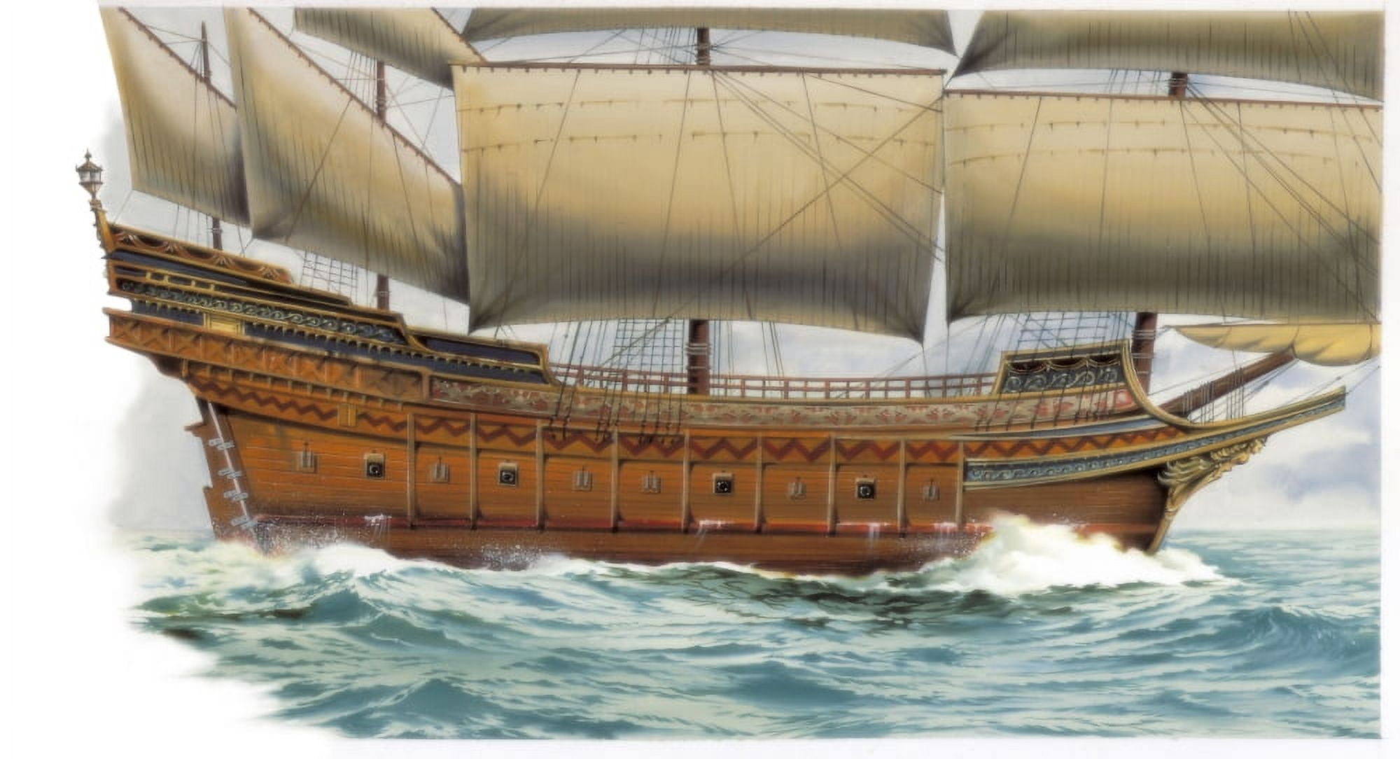 Galleon Canvas Art - (24 x 18)