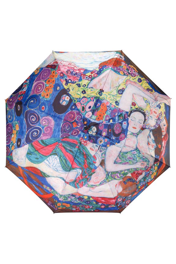 Galleria-The Maiden, Klimt Auto-Open/Close Large Portable Rain Folding Umbrella