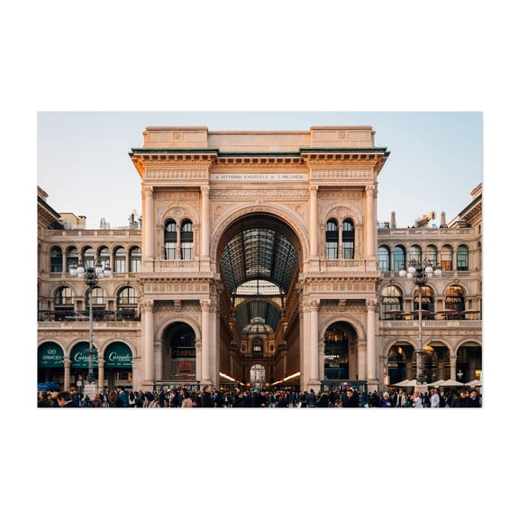 Galleria Vittorio Emanuele II 03 - Milan Lombardy Italy Photography Unframed Wall Art Print 8 x 12 inches