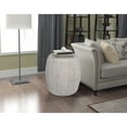 thumbnail image 1 of Gallerie Decor Bali Breeze Tall Wood Drum Accent Table in Whitewashed, 1 of 5