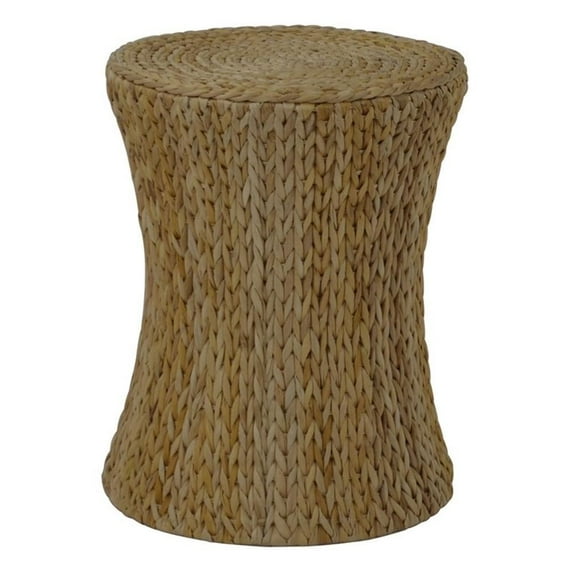 Gallerie Decor Bali Breeze Transitional Wood Accent Table in Natural