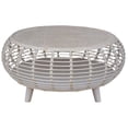 thumbnail image 1 of Gallerie Decor Java Transitional Rattan Coffee Table in Whitewashed/Espresso, 1 of 5
