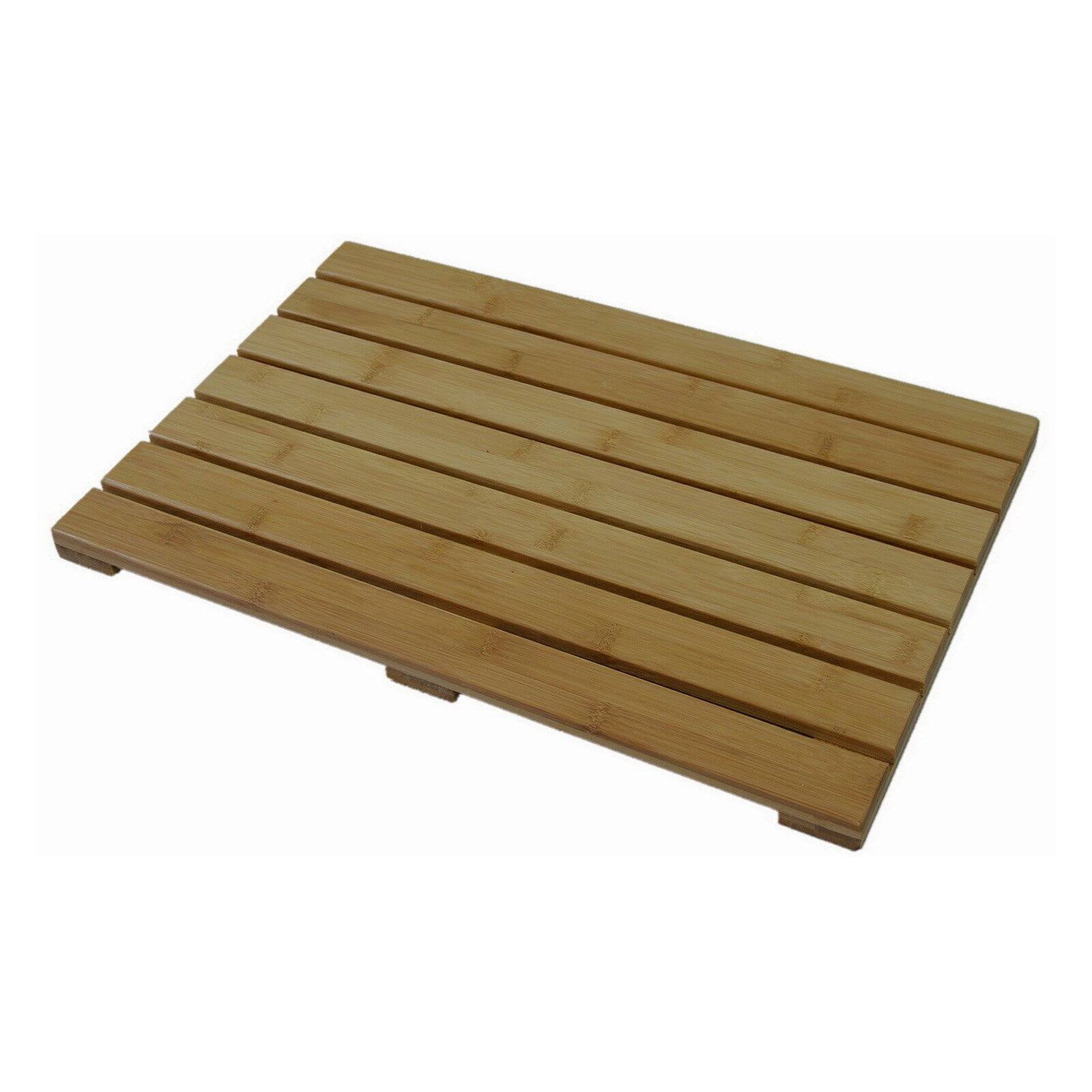 Natural Brown Eco-Friendly Bamboo Spa Bath Mat