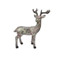 thumbnail image 1 of Gallerie II 27" Red and Green Victorian Holly Berry Decoupage Reindeer Tabletop Decor, 1 of 2