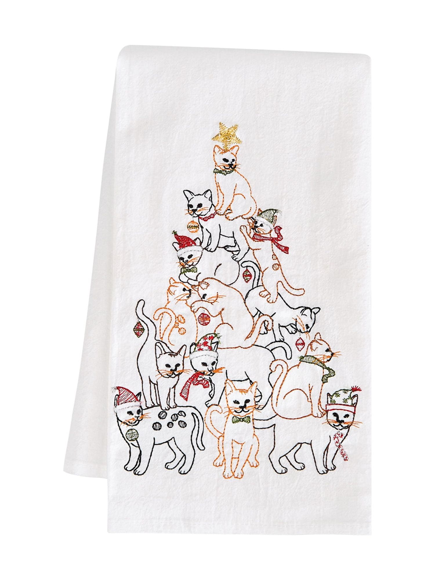  Siilues Christmas Kitchen Towels Set of 2, 18x26 Inch