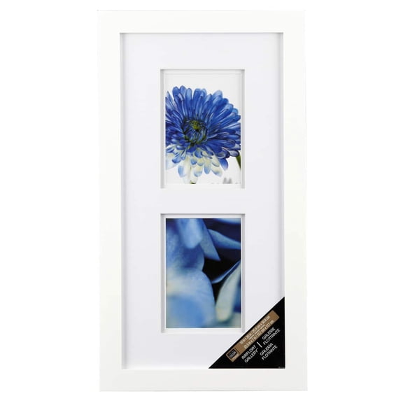 Studio Decor Gallery 2 Opening White Frame with Double Mat