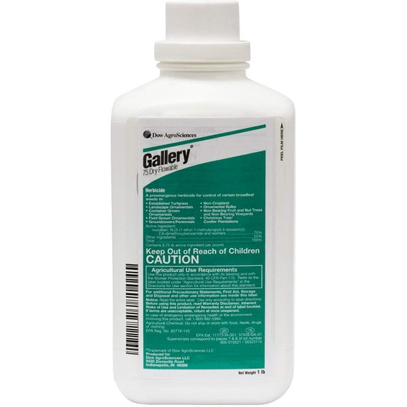 Gallery 75 Df Specialty Herbicide Isoxaben 75% Not For Sale To: New York"