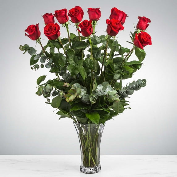 Gallery Flower Shop Dozen Long Stemmed Red Roses - Standard