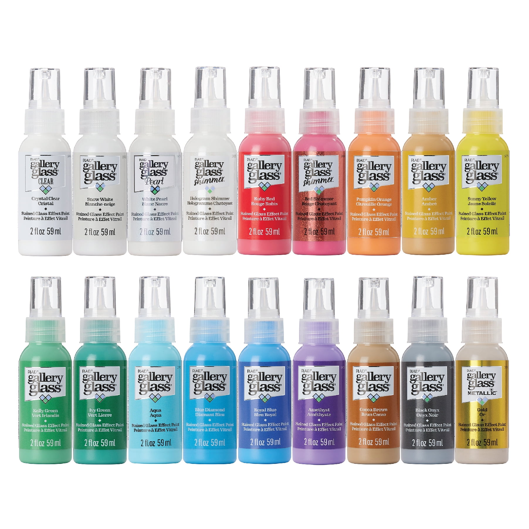 Gallery Glass Assorted Colors Non-Toxic Acrylic Paint Set, 18 Pieces