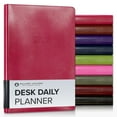 thumbnail image 1 of Gallery Leather Desk Daily Planner 2026, Elegantly Bound Daily Calendar Planner and Notebook with Stylish Gold-Gilded Page Edges, 12 Months - Acadia Wild Rose - 8 x 5.5 ”, 1 of 8