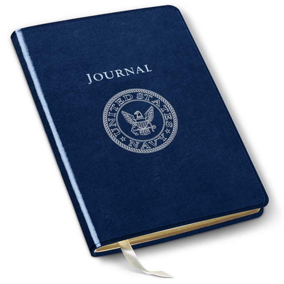 Gallery Leather Desk Journal - Acadia Navy - US Navy - 8"x5.5"