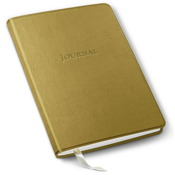 Gallery Leather  Desk Journal - Freeport Metallic Gold - 8"x5.5"