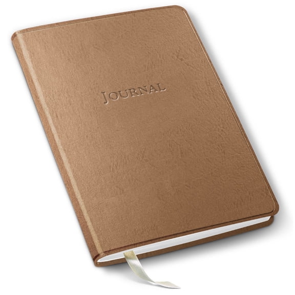 Gallery Leather Desk Journal - Freeport Metallic Rose Gold - 8"x5.5"