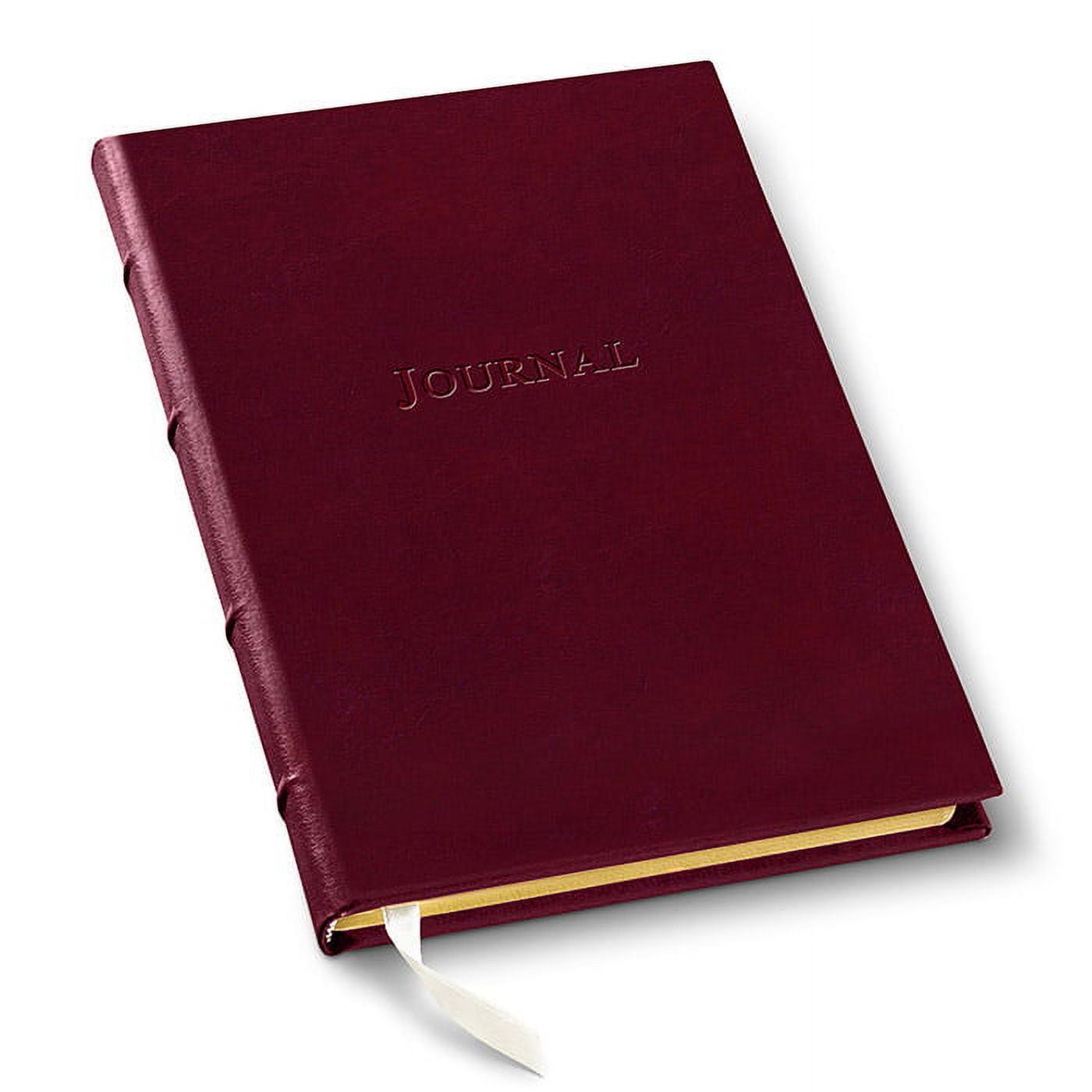 Gallery Leather Hardcover Desk Journal - Acadia Burgundy - 8"x5.5"