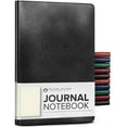 thumbnail image 1 of Gallery Leather Journal Notebook - 192 Pages, Softcover, For Men and Women, For Writing, Work & Travel, Handcrafted - Acadia Black - 8 x 5.5, Desk Lined, 1 of 6