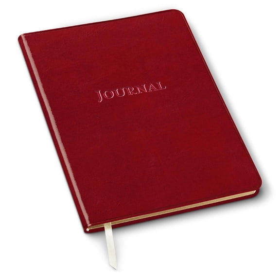 Gallery Leather Journal Notebook - 192 Pages, Softcover, For Men and Women, For Writing, Work & Travel, Handcrafted - Acadia Deep Red - 9.75 x 7.5, Large Lined