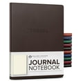 thumbnail image 1 of Gallery Leather Journal Notebook - 192 Pages, Softcover, For Men and Women, For Writing, Work & Travel, Handcrafted - Freeport Mocha - 9.75 x 7.5 ", Large Lined, 1 of 7