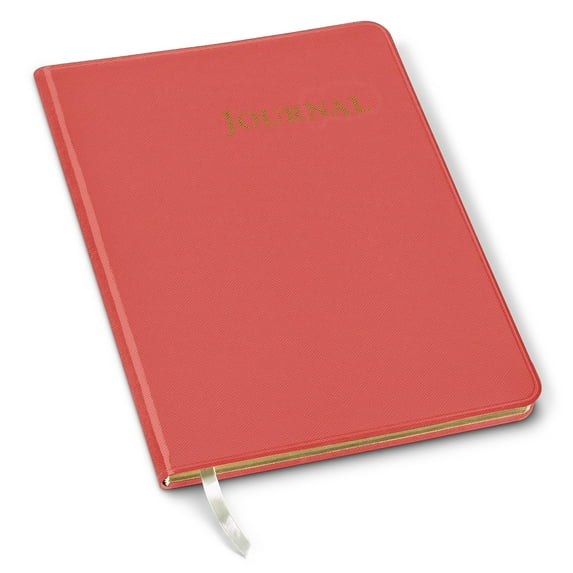 Gallery Leather Journal Notebook - 192 Pages, Softcover, For Men and Women, For Writing, Work & Travel, Handcrafted - Key West Salmon - 9.75 x 7.5, Large Lined