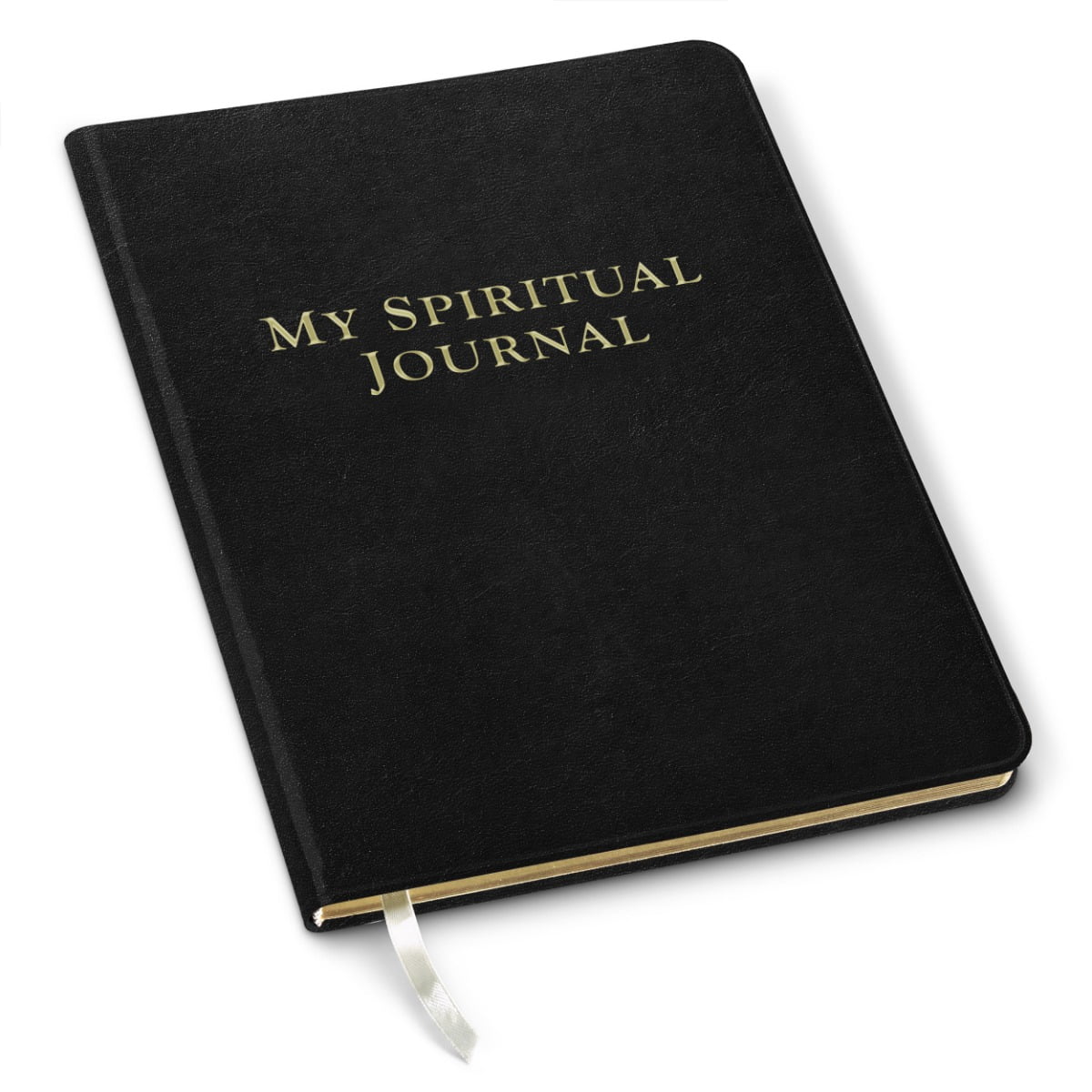 Gallery Leather Large Spiritual Journal - Acadia Black - 9.75"x7.5"