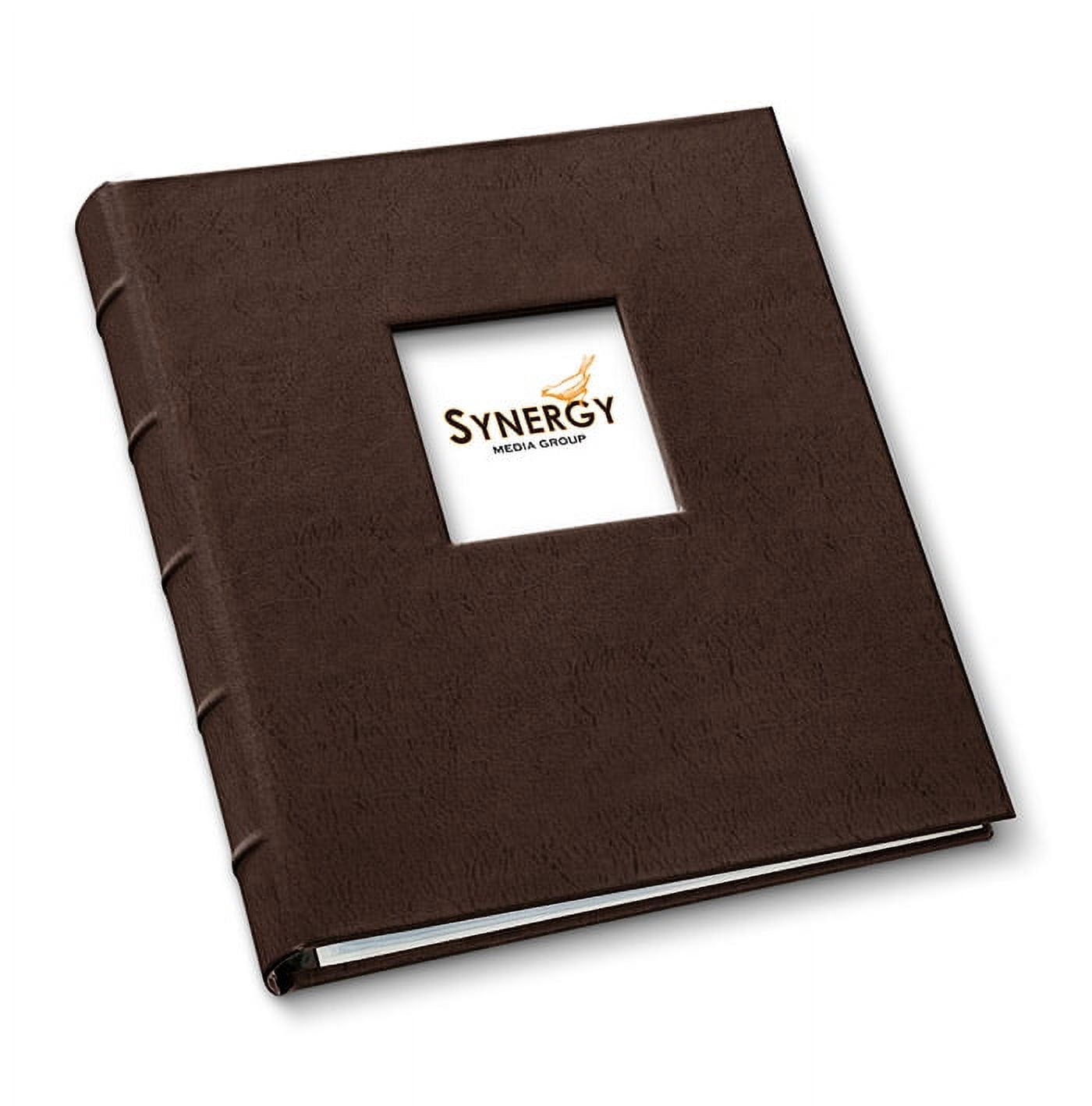 Gallery Leather Presentation Binder 1¼" With Window and Hubbed Spine